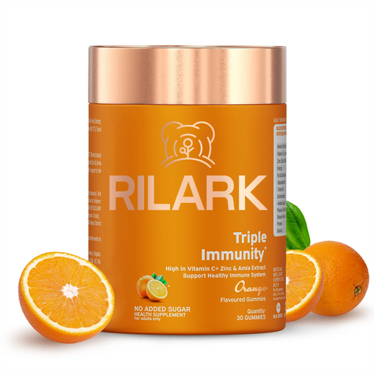 RILARK Triple Immunity Gummies with Vitamin C, Zinc & Amla
